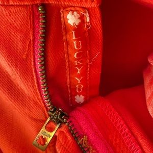 Lucky Brand Orange Super Skinny Jeans
